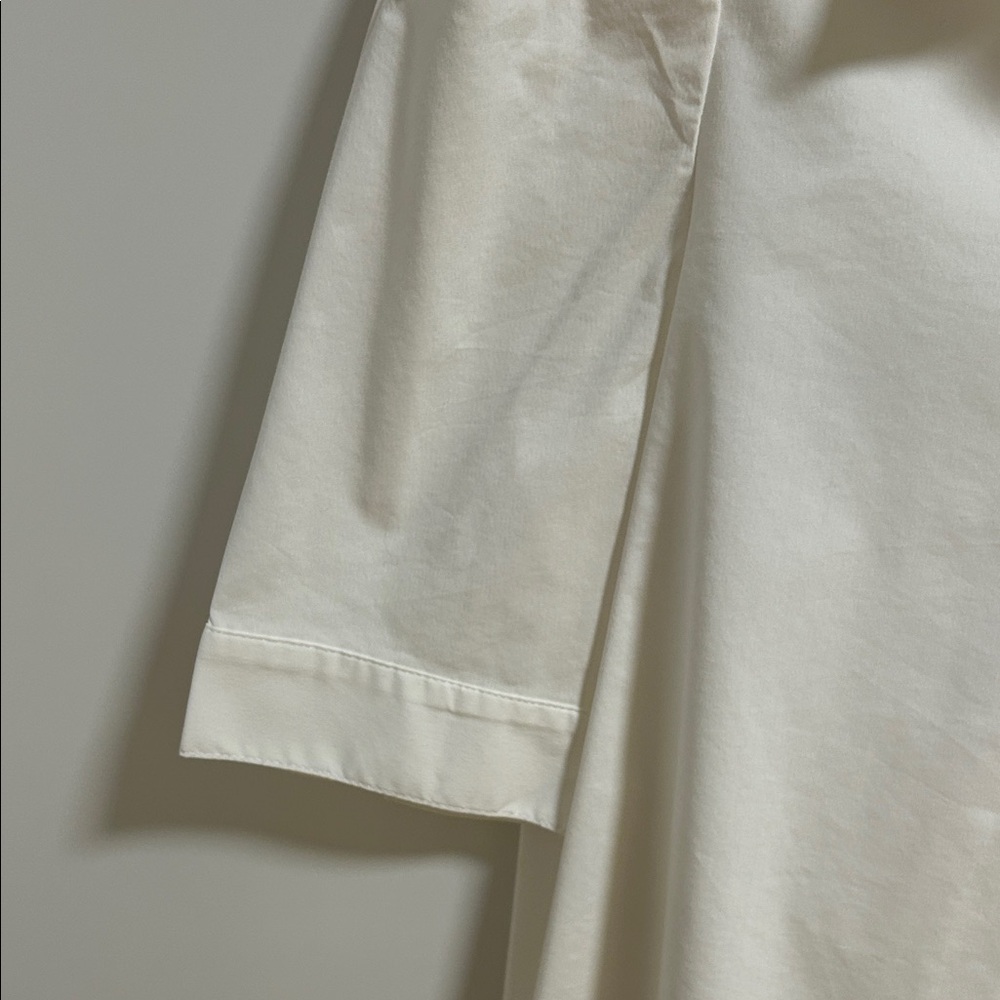 T Tahari Cream Blouse with Puff Sleeves - Picture 4 of 7